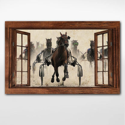 Harness Racing - Love Horse Racing Horse Poster