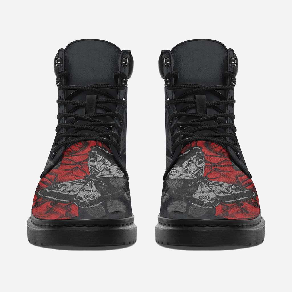Rose Butterfly Skull All Season Boots