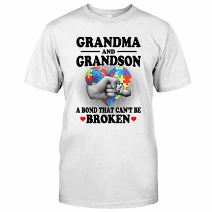 Grandma And Grandson - Autism Awareness T-shirt and Hoodie 112021