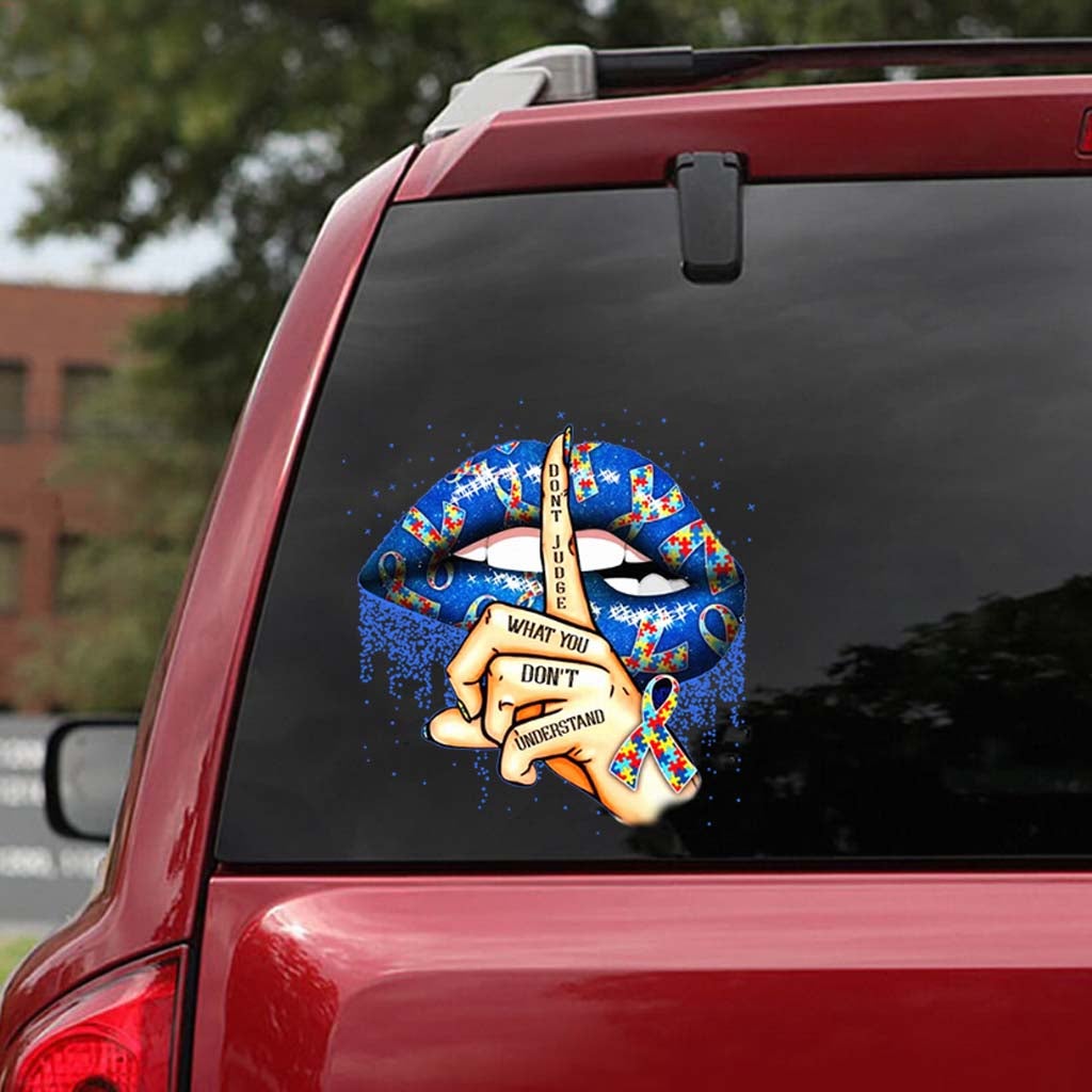Don't Judge What You Don't Understand - Autism Awareness Decal Full 112021