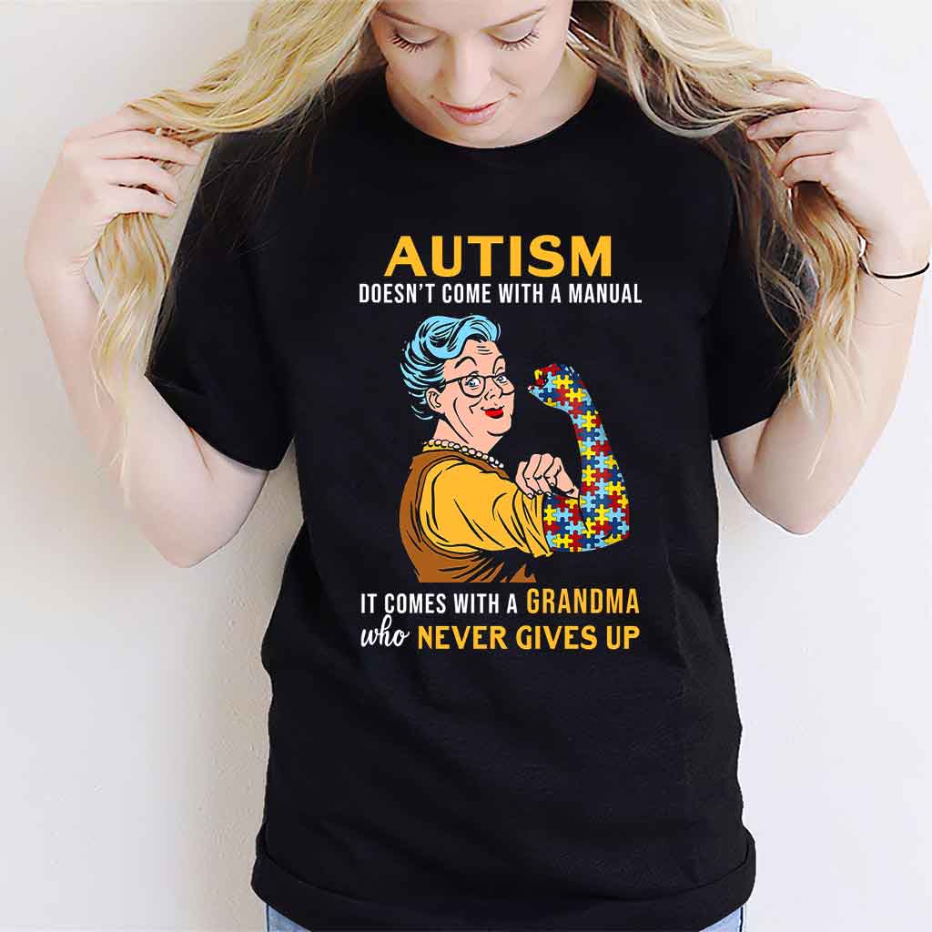 Never Give Up Autism Awareness T-shirt and Hoodie 112021