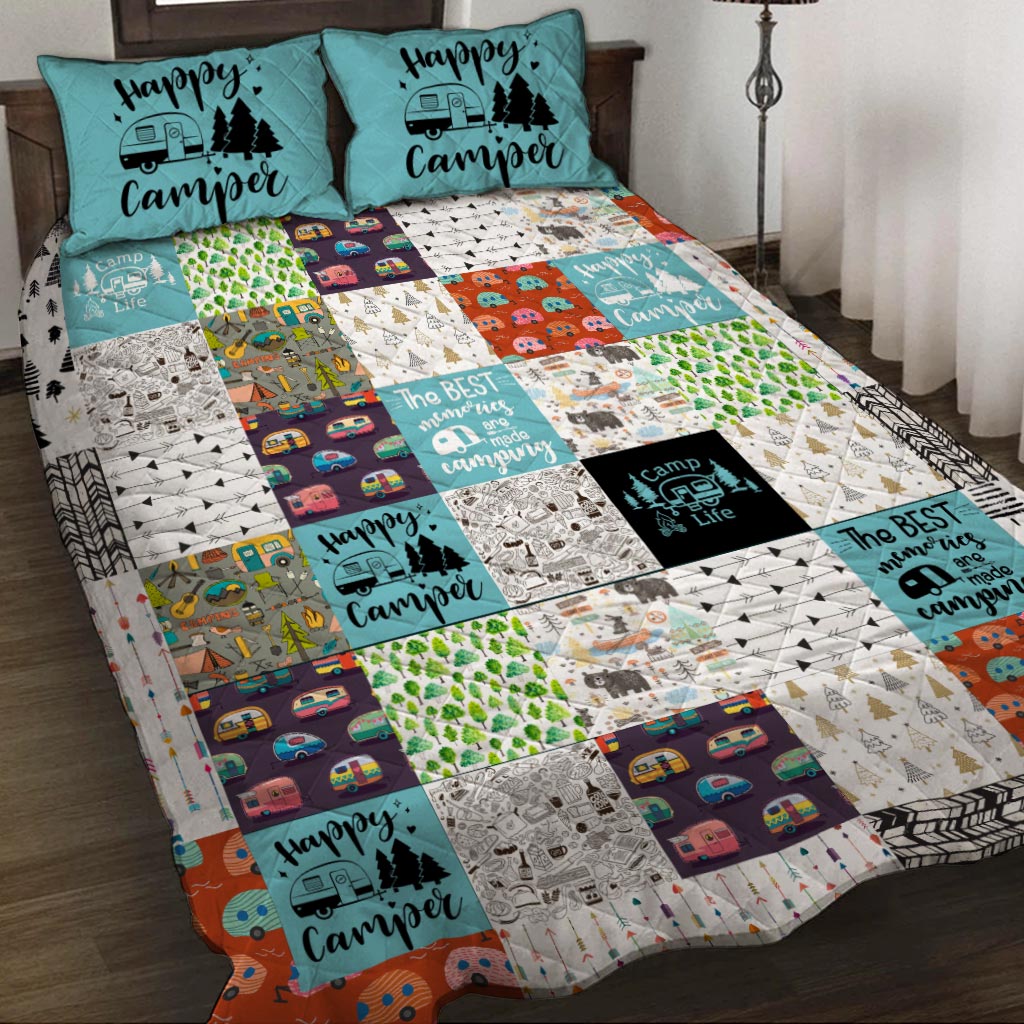 Happy Camper -  Camping Quilt Set