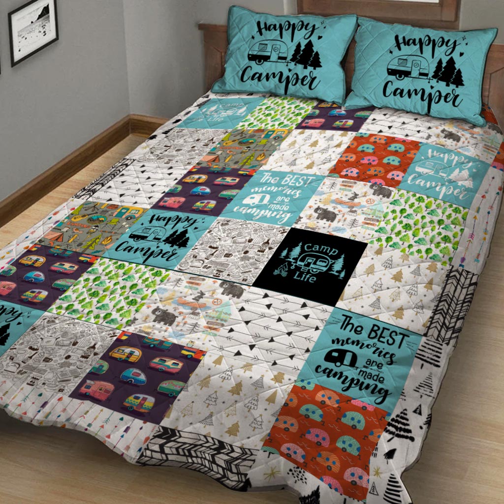 Happy Camper -  Camping Quilt Set