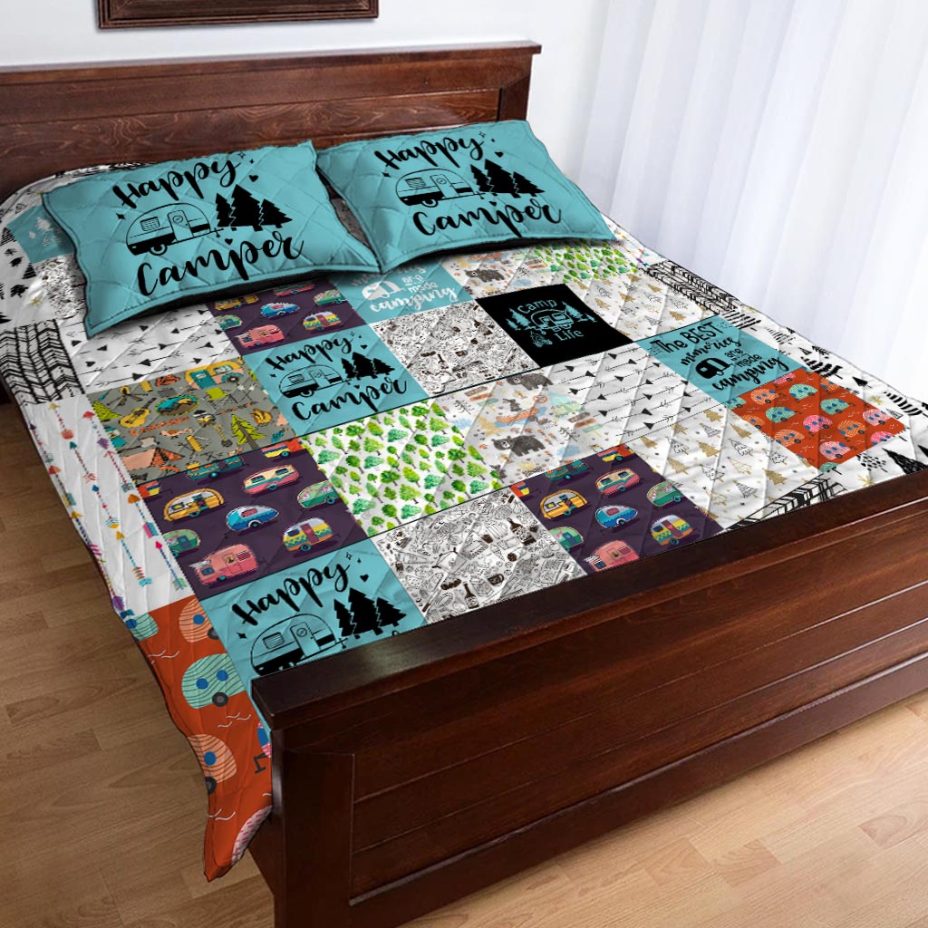 Happy Camper -  Camping Quilt Set