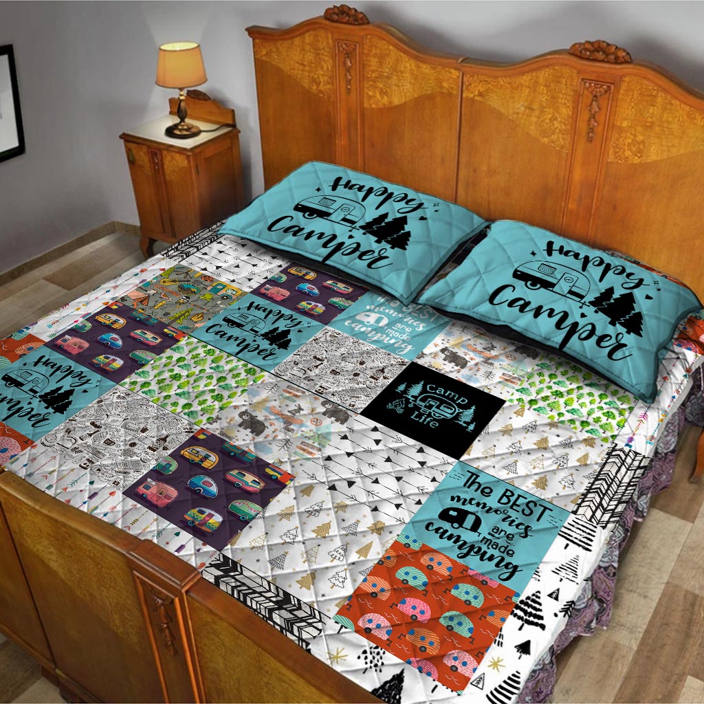 Happy Camper -  Camping Quilt Set