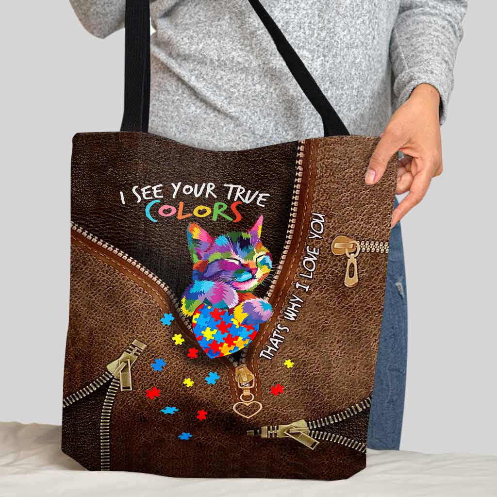 I Love Someone With Autism - Autism Awareness Tote Bag 1121