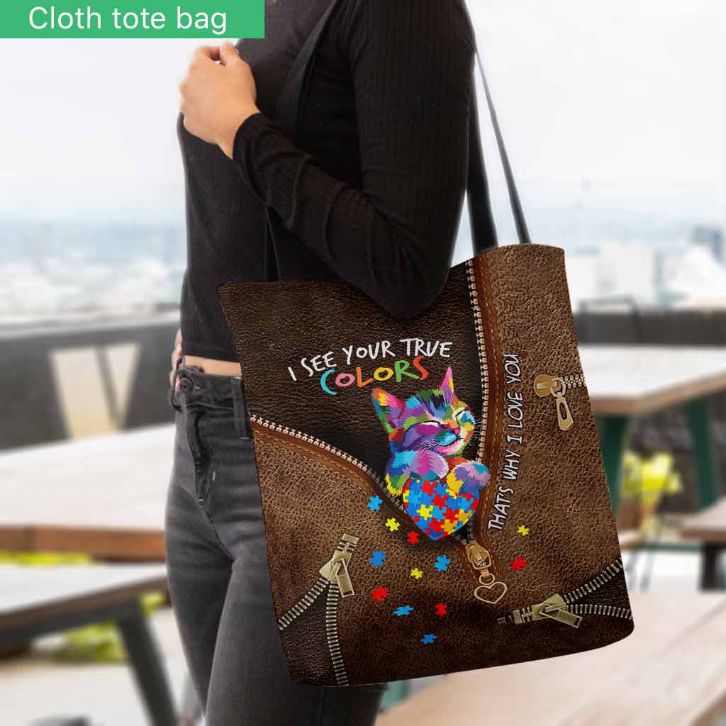 I Love Someone With Autism - Autism Awareness Tote Bag 1121