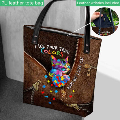 I Love Someone With Autism - Autism Awareness Tote Bag 1121