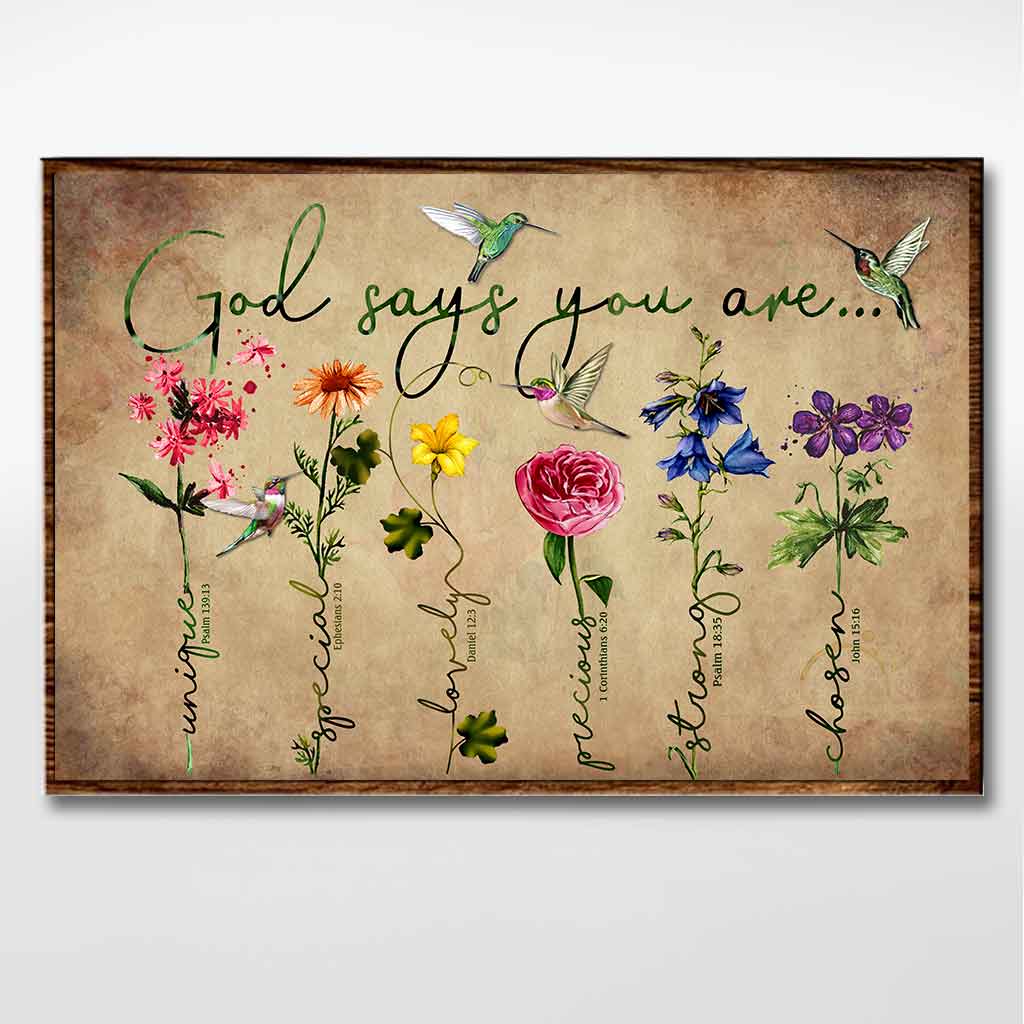 God Says You Are - Gardening Poster 112021