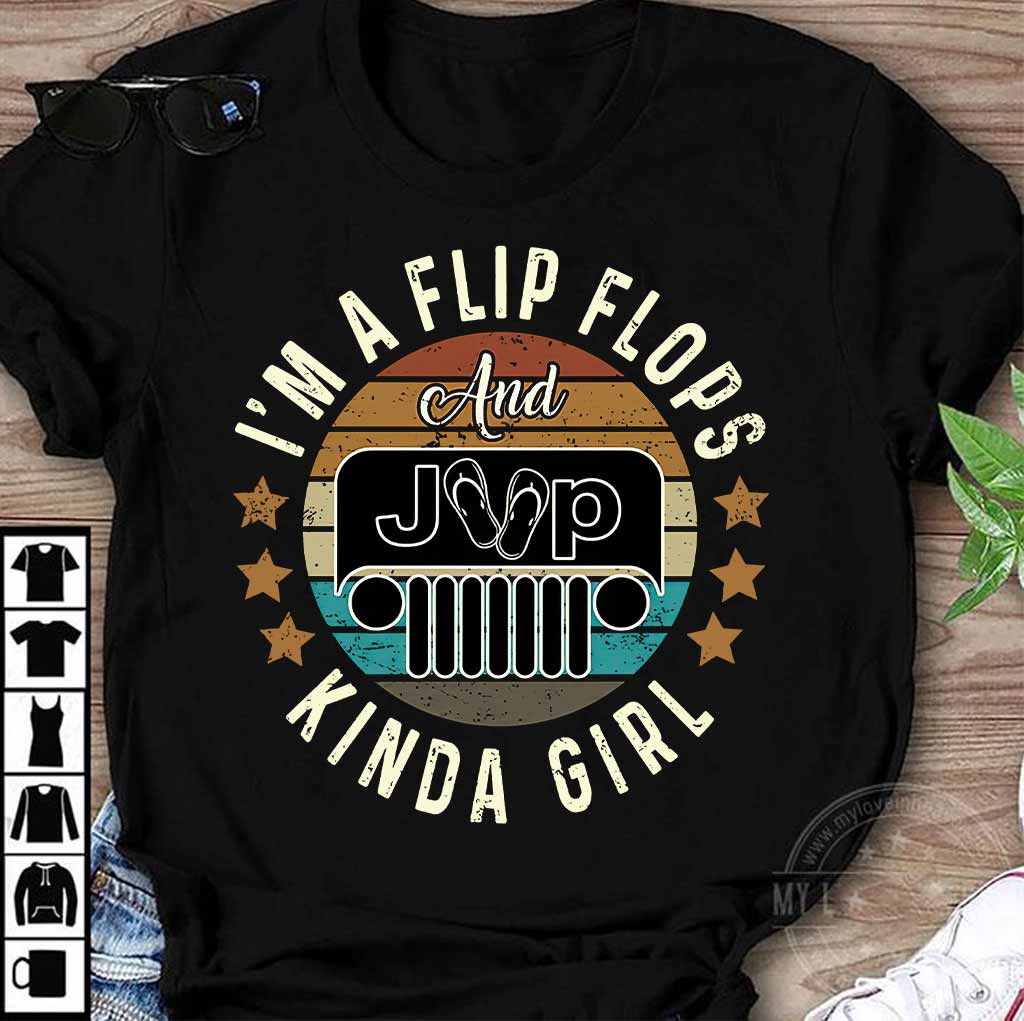 Flip Flops And Jp Kinda Girl - Car T-shirt and Hoodie 112021