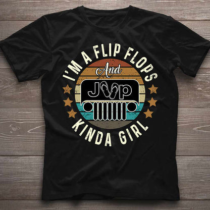 Flip Flops And Jp Kinda Girl - Car T-shirt and Hoodie 112021