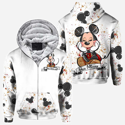 Lovely Mouse Ears Couple - Personalized All Over T-shirt and Hoodie