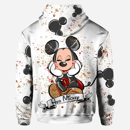 Lovely Mouse Ears Couple - Personalized All Over T-shirt and Hoodie