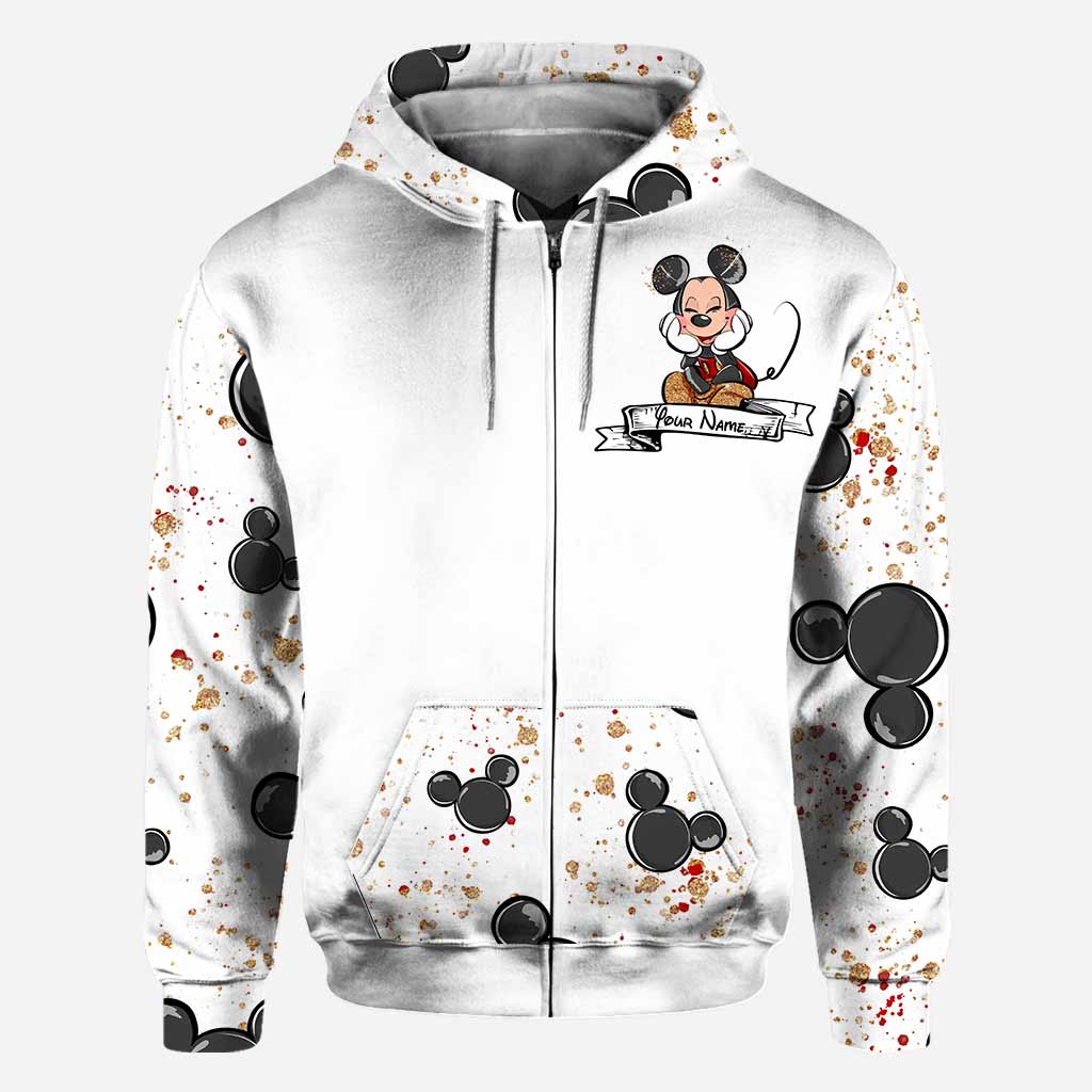 Lovely Mouse Ears Couple - Personalized All Over T-shirt and Hoodie