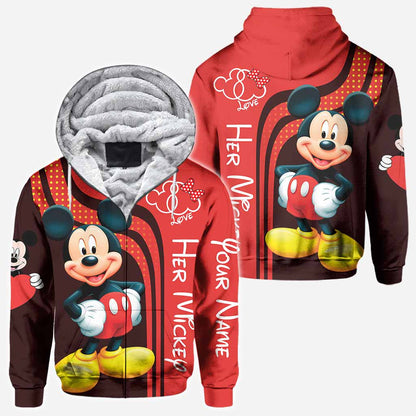 Mouse Ears Couple - Personalized All Over T-shirt and Hoodie