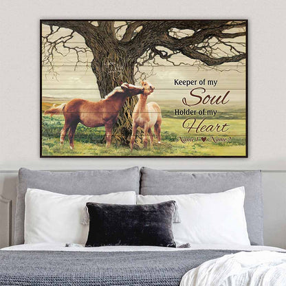 Keeper Of My Soul Holder Of My Heart - Personalized Horse Poster