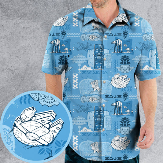 Galaxy Pattern The Force Hawaiian Shirt 0823
