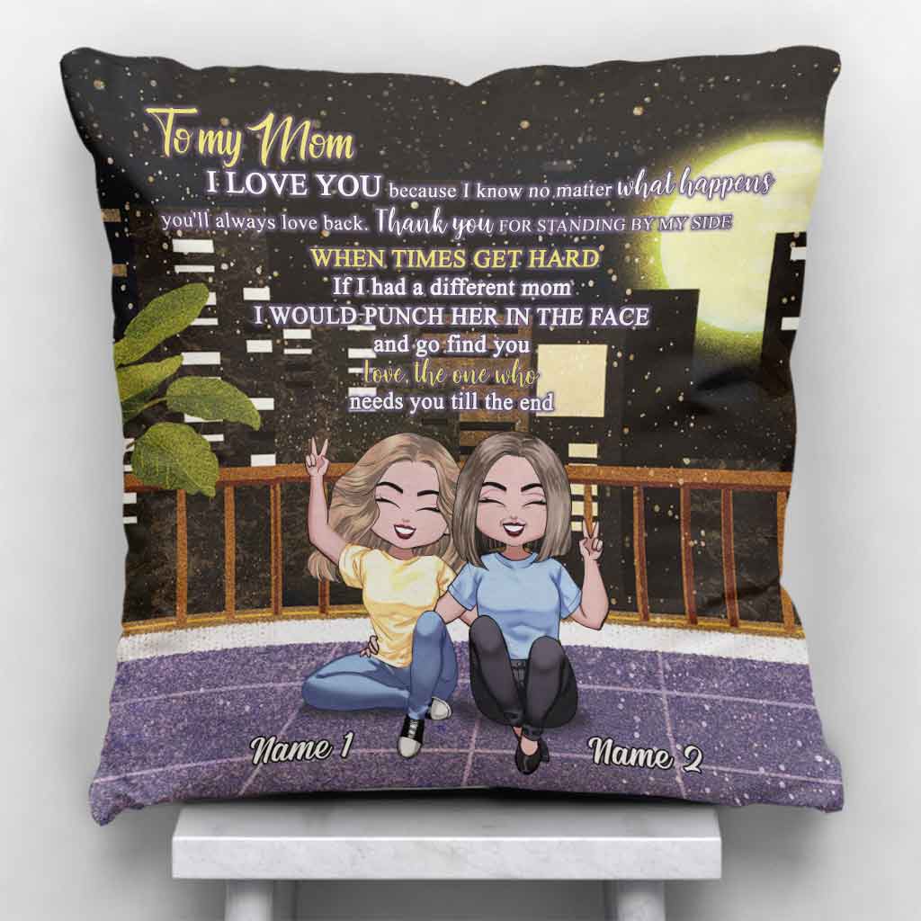 To My Mother - Personalized Mother's Day Throw Pillow