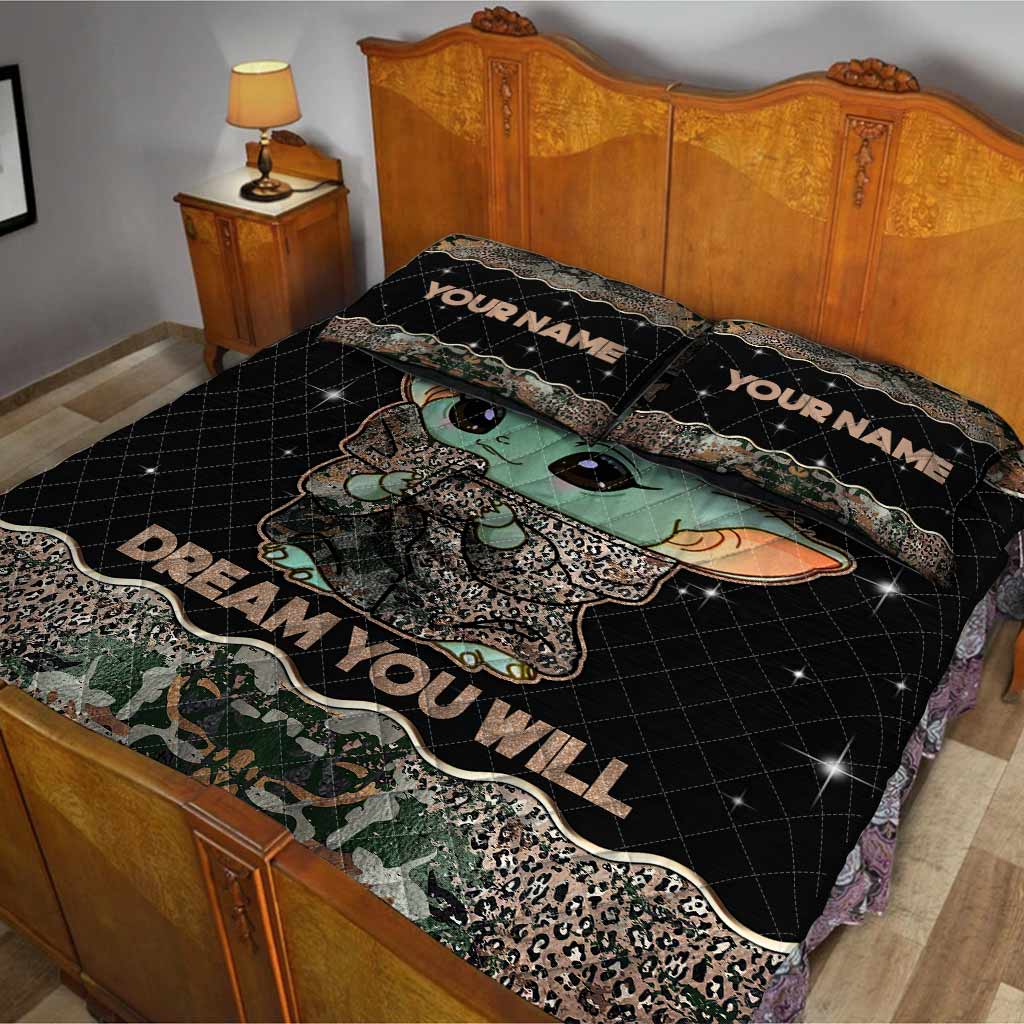 Sleep You Must - Personalized Quilt Set