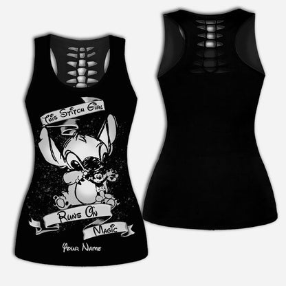 Run On Magic - Personalized Hollow Tank Top and Leggings