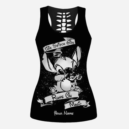 Run On Magic - Personalized Hollow Tank Top and Leggings