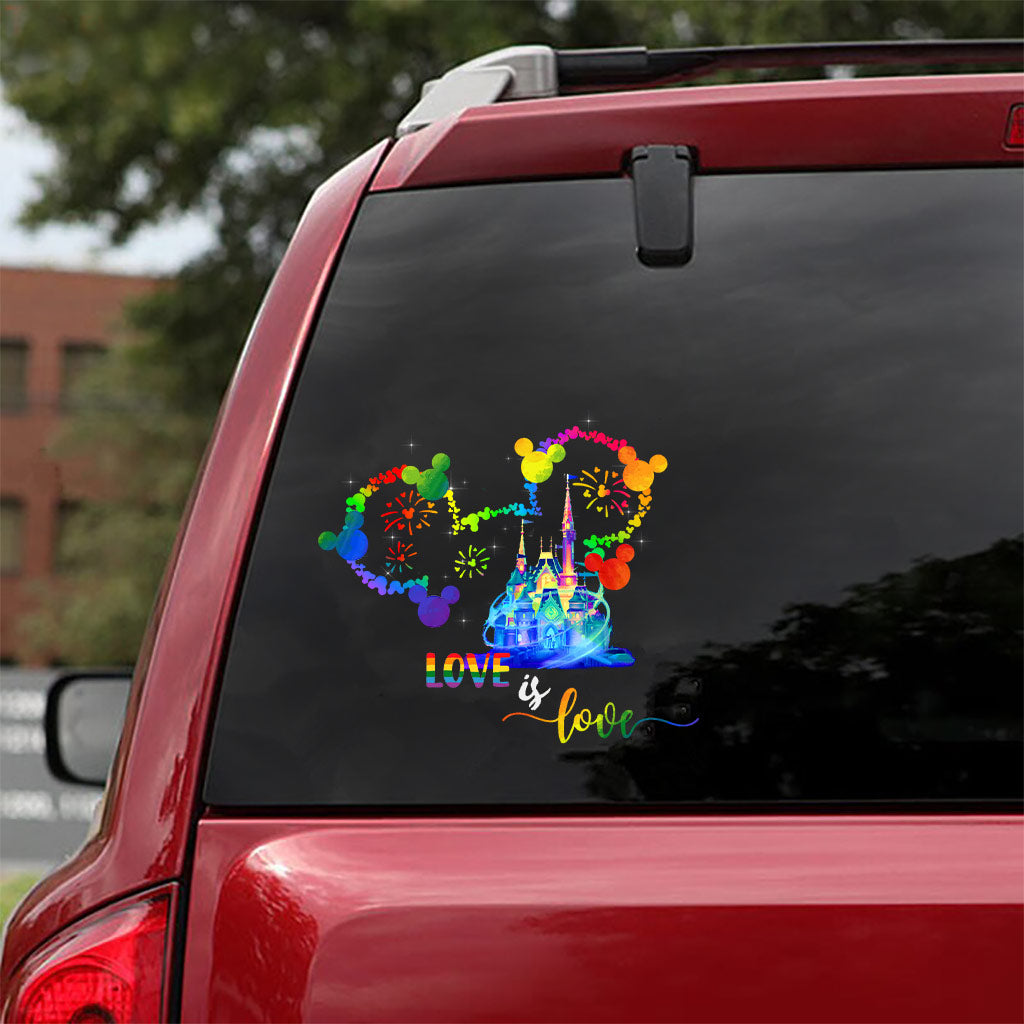 Love Is Love - LGBT Support Decal Full