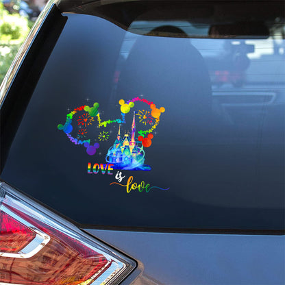 Love Is Love - LGBT Support Decal Full