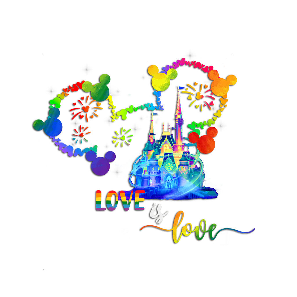 Love Is Love - LGBT Support Decal Full