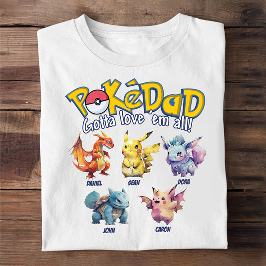 PokéDad PokéMom - Personalized Monster Trainer T-shirt and Hoodie