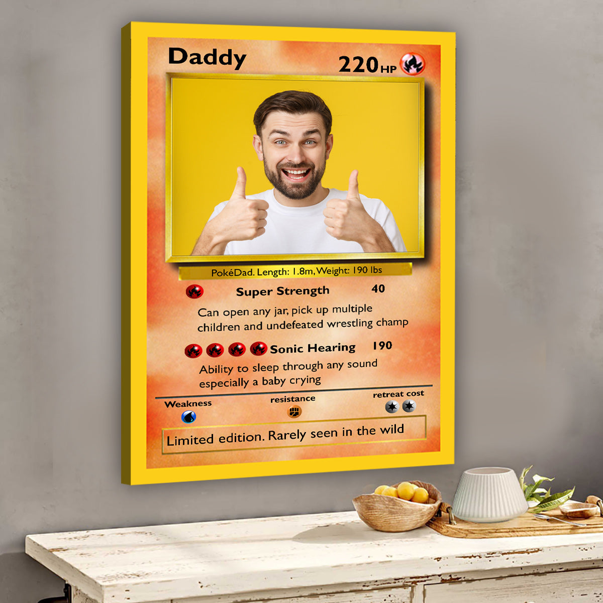 Poke Card - Personalized Monster Trainer Canvas and Poster