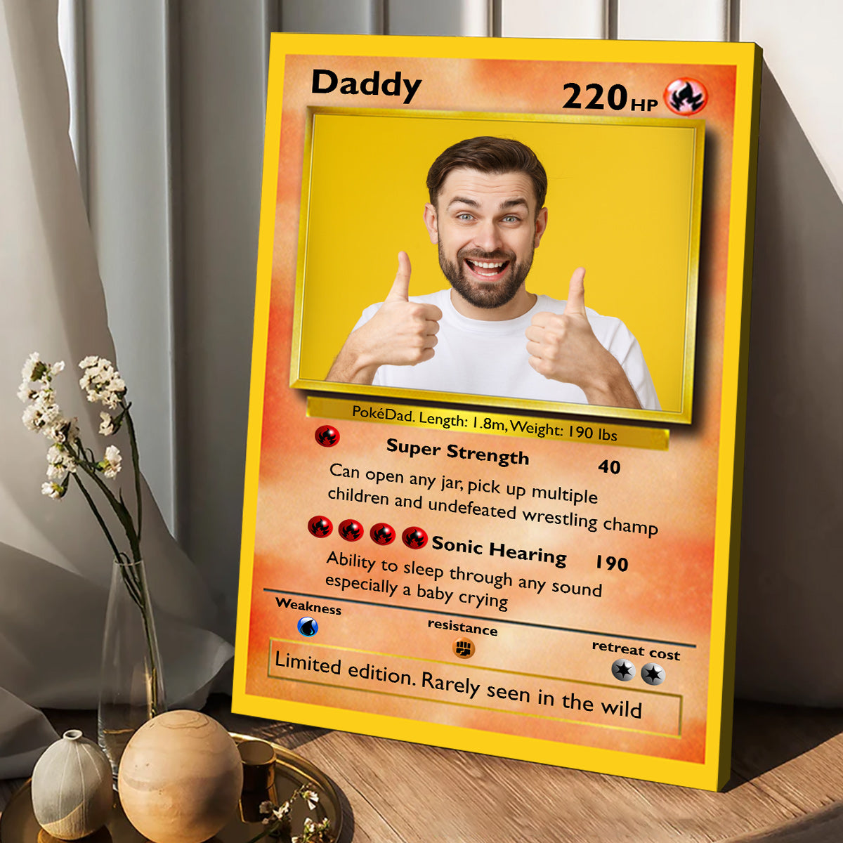 Poke Card - Personalized Monster Trainer Canvas and Poster