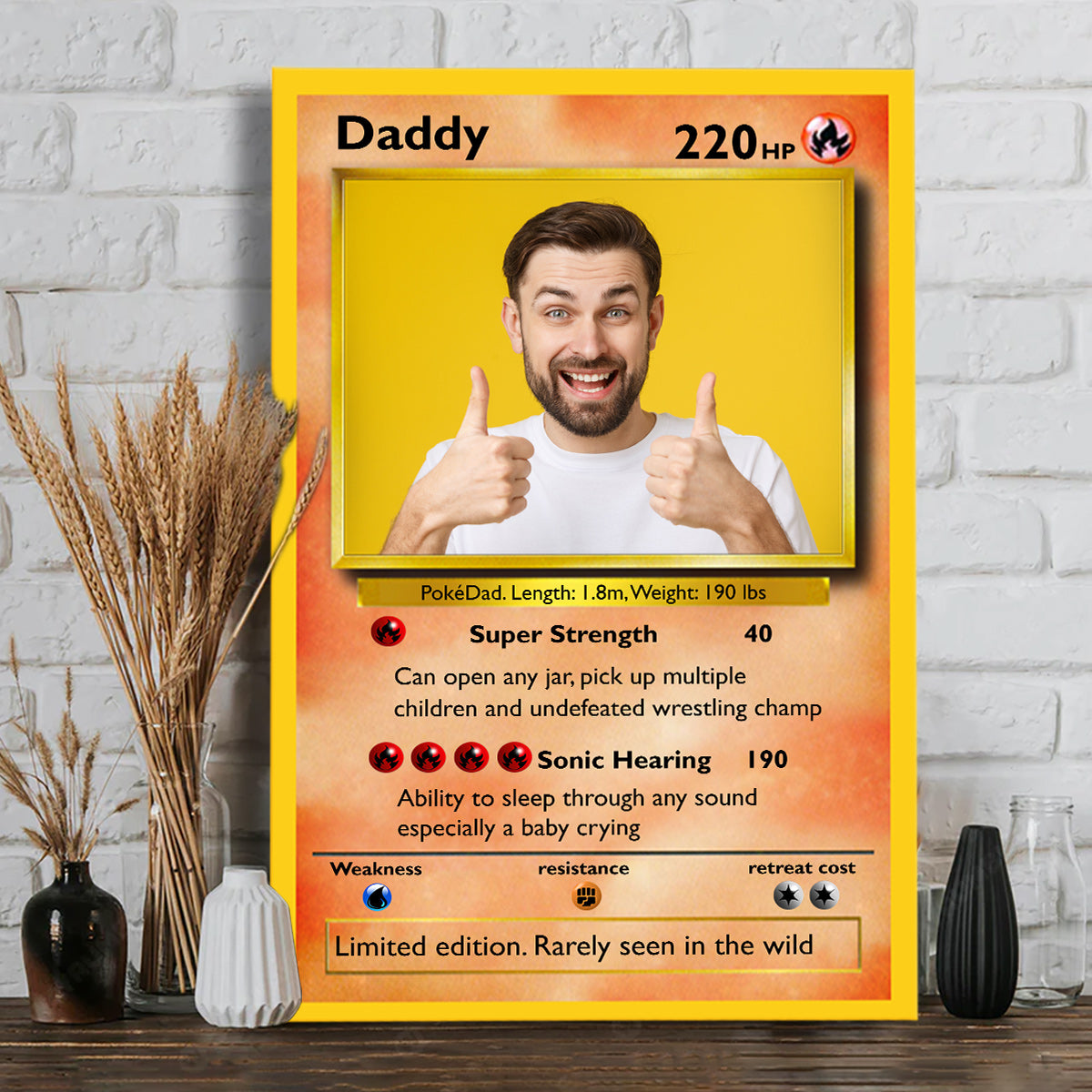 Poke Card - Personalized Monster Trainer Canvas and Poster