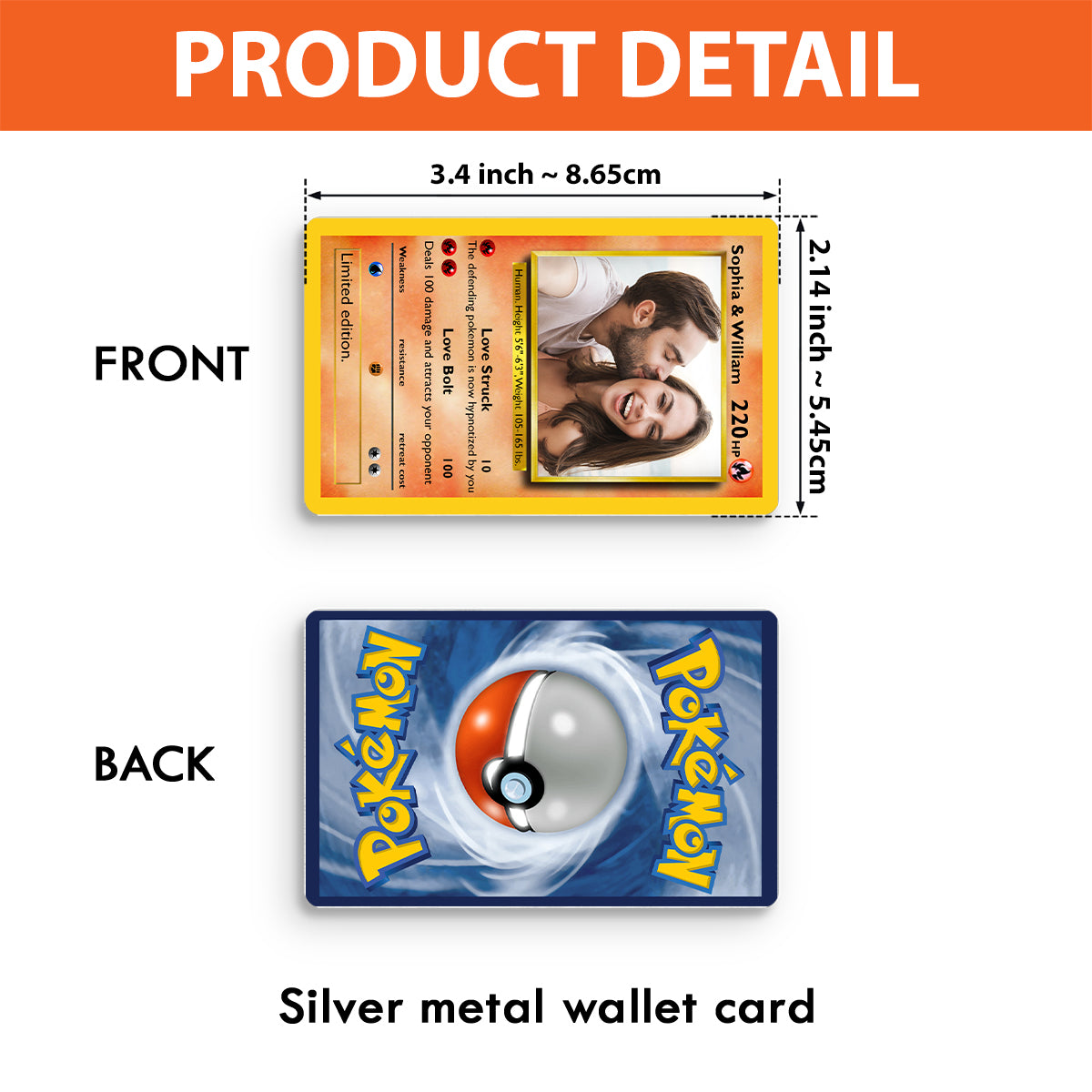 Poke Card - Personalized Monster Trainer Wallet Insert Card
