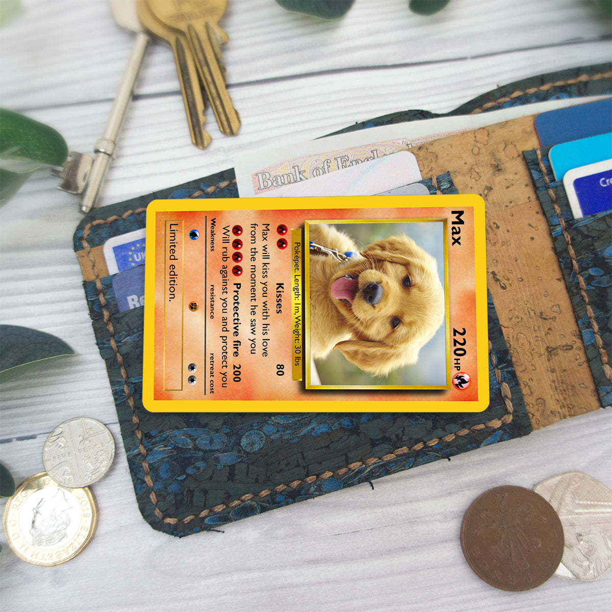 Poke Card - Personalized Monster Trainer Wallet Insert Card