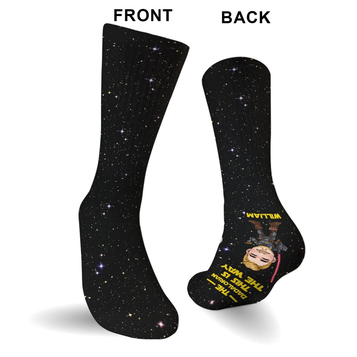 This Is The Way - Personalized Father Socks