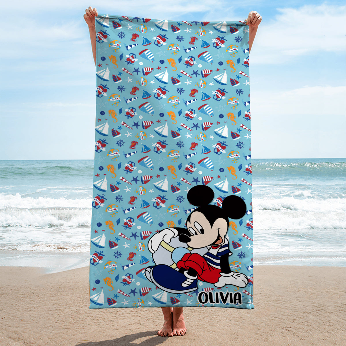 My Magical Summer - Personalized Sea Lover Beach Towel