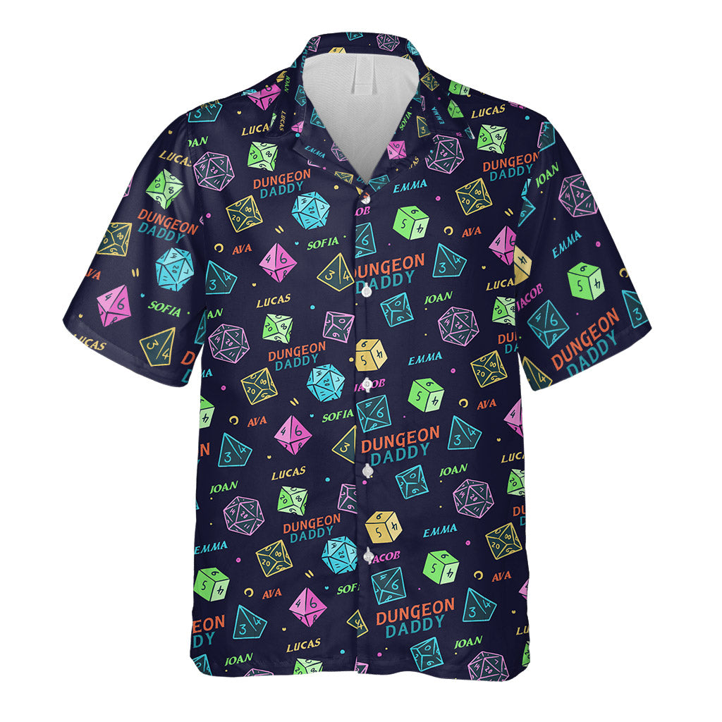 Dragon Daddy And The Weapons - Personalized RPG Hawaiian Shirt