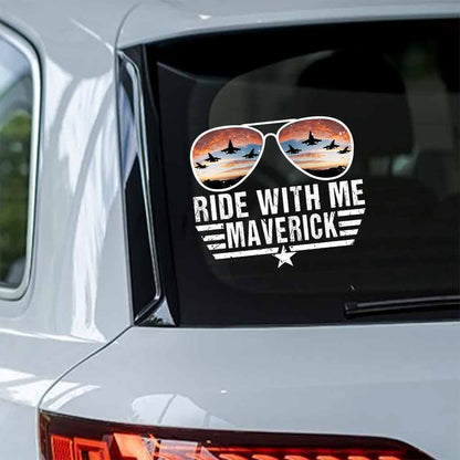 Ride With Me - Top Gun Decal Full