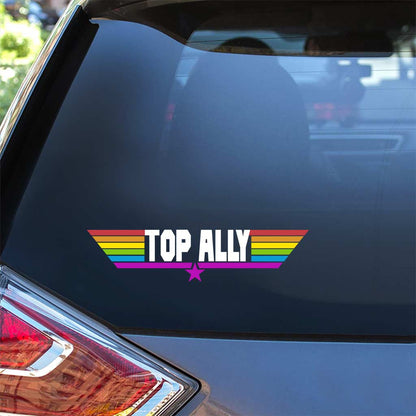 Top Ally - LGBT Support Decal Full