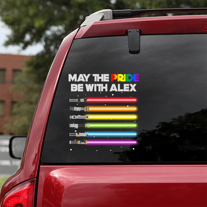 May The Pride Be With You - Personalized LGBT Support Decal Full