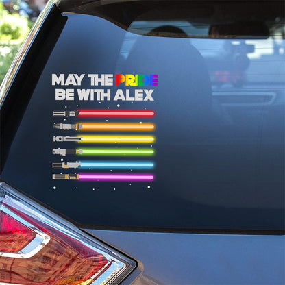 May The Pride Be With You - Personalized LGBT Support Decal Full