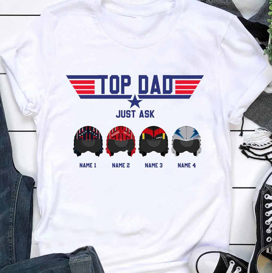 Top Dad - Personalized Top Gun T-shirt and Hoodie