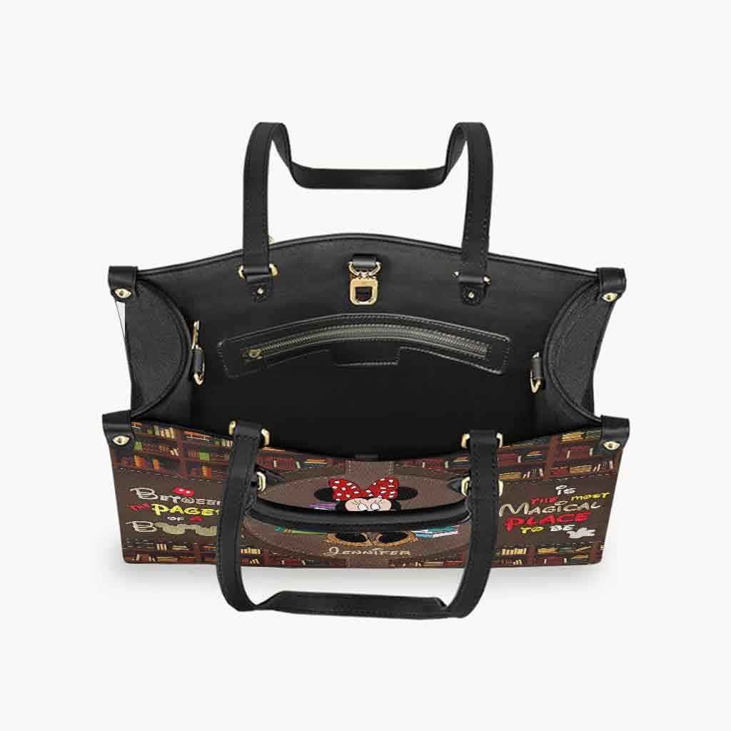 All You Need Is A Good Book - Personalized Book Leather Handbag
