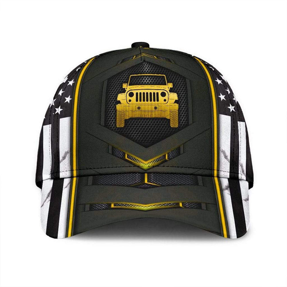 American Flag Car Classic Cap 0523