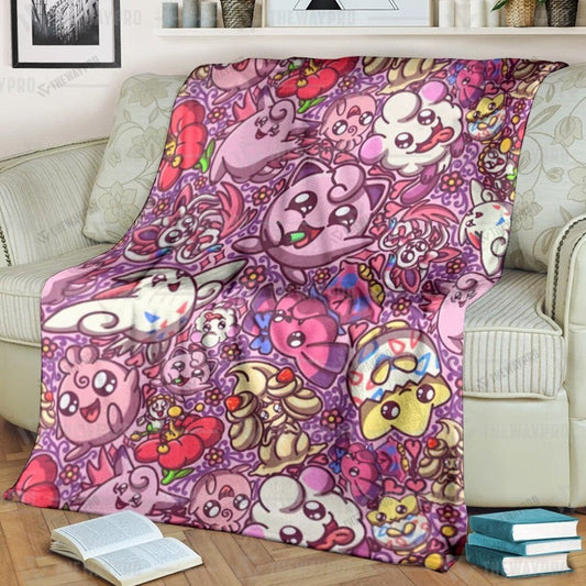 Cute Monsters Monster Trainer Blanket 0224