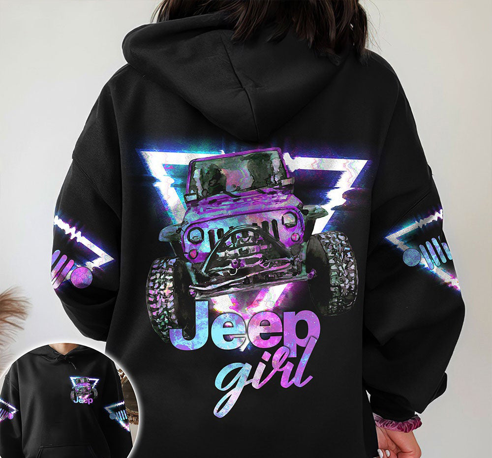 Girl Triangle Flash Light Car All Over Shirt 0523