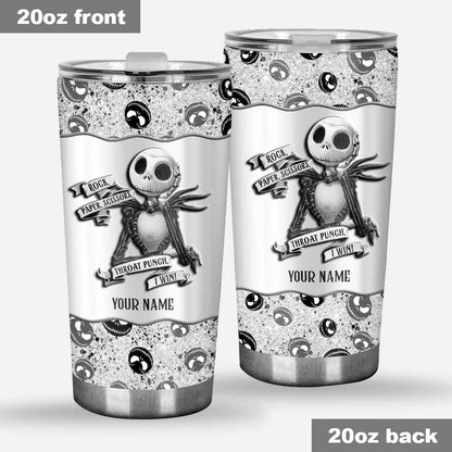 Rock Paper Throat Punch - Personalized Nightmare Tumbler