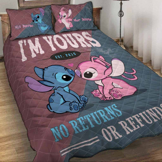 I'm Yours No Returns - Personalized Quilt Set