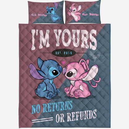 I'm Yours No Returns - Personalized Quilt Set