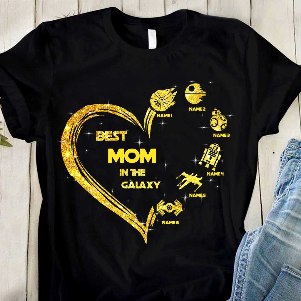 Best Mom In The Galaxy - Personalized Mother's Day The Force T-shirt and Hoodie